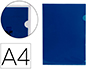 BOLSA DOSSIER LIDERPAPEL DIN A4 POLIPROPILENO AZUL