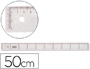 REGUA PLASTICO CRISTAL LIDERPAPEL TRANSPARENTE 50 