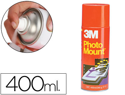 Adhesivo spray 3M Photo Mount aerosol 400 ml. adhesivo permanente