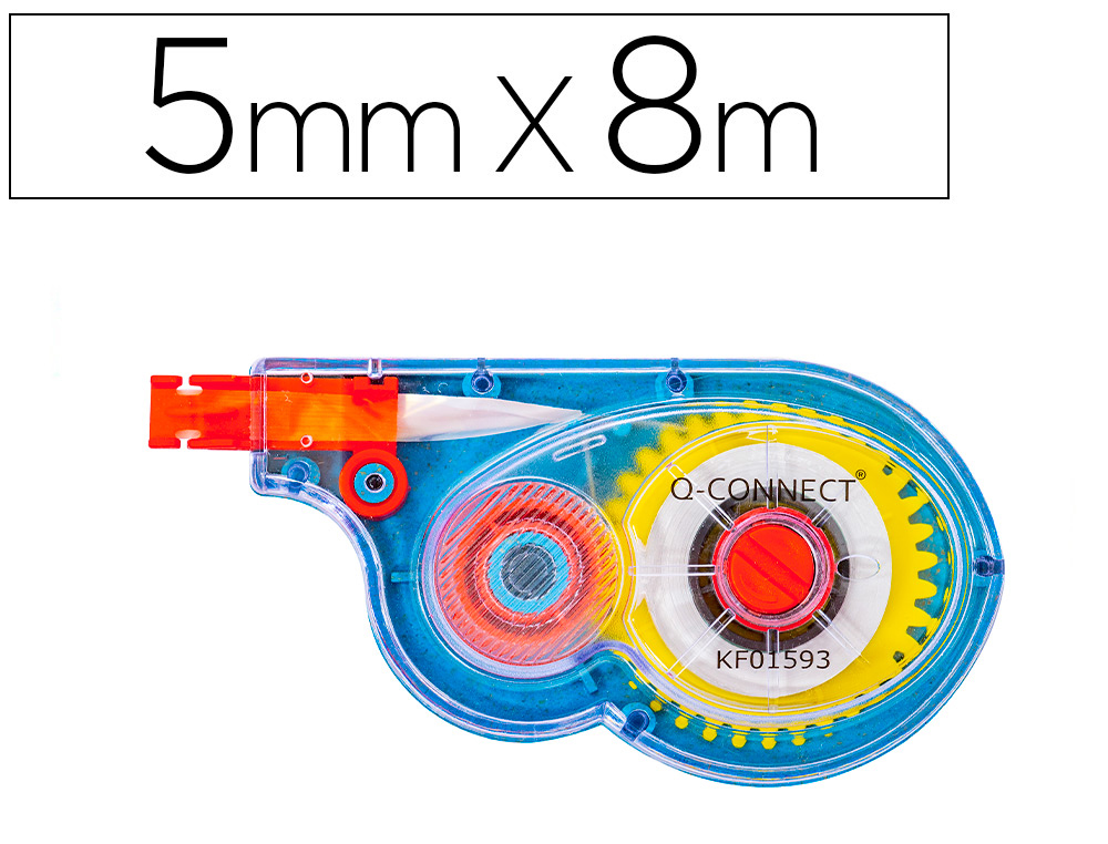 Cinta correctora 5 mm x 12 metros (caja 24 unidades) : : Oficina y  papelería