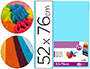 PAPEL SEDA LIDERPAPEL CELESTE 52X76 CM 18 GR PAQUETE DE 25 HOJAS