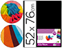 PAPEL SEDA LIDERPAPEL NEGRO 52X76 CM 18 GR PAQUETE DE 25 HOJAS