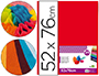 PAPEL SEDA LIDERPAPEL ROJO 52X76 CM 18 GR PAQUETE DE 25 HOJAS