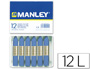 LAPIS DE CERA MANLEY 12 UNIDADES AZUL ULTRAMAR