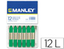 LAPIS DE CERA MANLEY 12 UNIDADES VERDE NATURAL