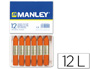 LAPIS DE CERA MANLEY 12 UNIDADES LARANJA