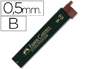 MINAS FABER GRAFITE 9065 0,5MMB CAIXA 12 MINAS