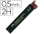 MINAS FABER GRAFITE 9065 0,5 MM 2H - ESTOJO DE 12 