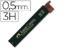 MINAS FABER GRAFITE 9065 0,5 MM 3H - ESTOJO DE 12 
