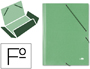 PASTA DE ELASTICOS LIDERPAPEL FOLIO VERDE
