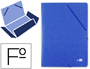 PASTA DE ELASTICOS LIDERPAPEL FOLIO AZUL