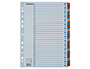 SEPARADOR NUMRIC ESSELTE CARTOLINA 1-31 JOC DE 31 SEPARADORS DIN A4 MULTITALADRE