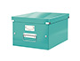 CAIXA D'EMMAGATZEMATGE LEITZ CLICK&STORE MITJANA COLOR TURQUESA 281X200X369 MM