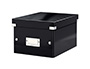 CAIXA D'EMMAGATZEMATGE LEITZ CLICK&STORE PETITA COLOR NEGRE 216X160X282 MM