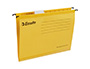 CARPETA PENJANT ESSELTE DIN A4 CARTOLINA 210 G/M2 VISOR SUPERIOR LLOM V COLOR GROC CAIXA DE 25 UNITATS