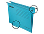 CARPETA PENJANT ESSELTE DIN A4 CARTOLINA 210 G/M2 VISOR SUPERIOR LLOM V COLOR BLAU CAIXA DE 25 UNITATS