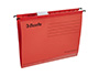 CARPETA PENJANT ESSELTE DIN A4 CARTOLINA 210 G/M2 VISOR SUPERIOR LLOM V COLOR VERMELL CAIXA DE 25 UNITATS