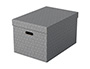 CAIXA DE MAGATZEMATGE ESSELTE GRAN COLOR GRIS 510X355X305 MM PACK DE 3 UNITATS