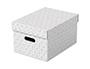 CAIXA DE MAGATZEMATGE ESSELTE MITJANA COLOR BLANC 365X265X205 MM) PACK DE 3 UNITATS