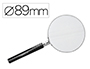 LUPA CRISTAL Q-CONNECT ARO METALICO - 89 MM