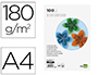 CARTOLINA LIDERPAPEL DIN A4 180 GR SALMAO PACK DE 