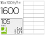 ETIQUETAS ADESIVAS Q-CONNECT DIN A4 105 X 35 MM
