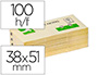 BLOC DE NOTES ADHESIVES LLEVA I POSA Q-CONNECT 38X51 MM AMB 100 FULLS