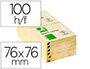 BLOC DE NOTES ADHESIVES LLEVA I POSA Q-CONNECT 76X76 MM AMB 100 FULLS