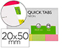BANDAS SEPARADORAS Q-CONNECT INDEX PACK DE 4 CORES