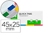 BANDAS SEPARADORAS Q-CONNECT INDEX TRANSPARENTE E 