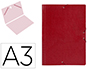 PASTA DE ELASTICOS LIDERPAPEL DIN A3 VERMELHO