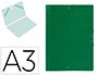PASTA DE ELASTICOS LIDERPAPEL DIN A3 VERDE
