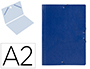 PASTA DE ELASTICOS LIDERPAPEL DIN A2 AZUL