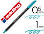 MARCADOR EDDING PONTA FIBRA 1200 AZUL TURQUESA N. 