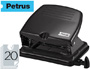 FURADOR PETRUS 65 CAPACIDADE 20 FOLHAS PRETO