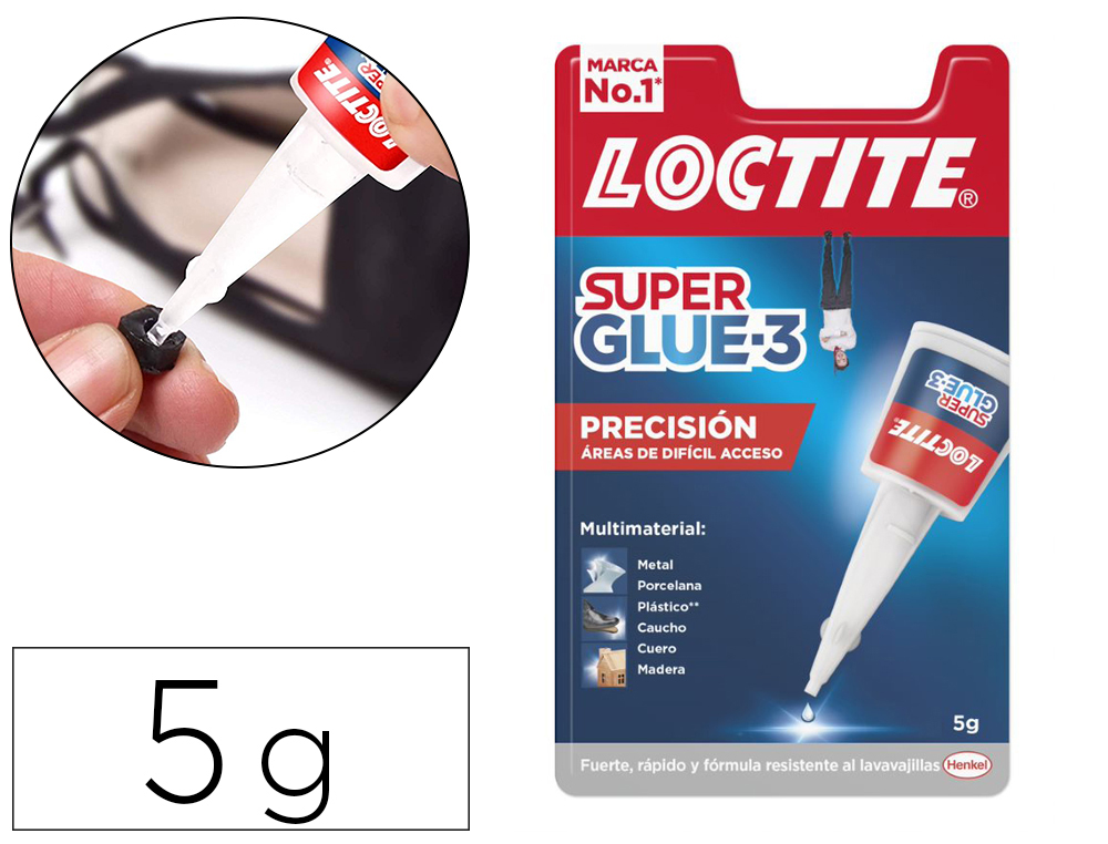 Pegamento loctite 5 gr aplicador de pincel adhesivo instantaneo