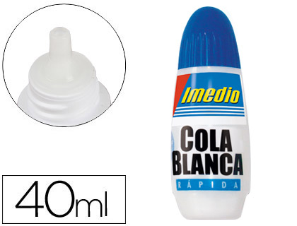 PEGAMENTO IMEDIO COLA BLANCA 40 ML UNIDAD