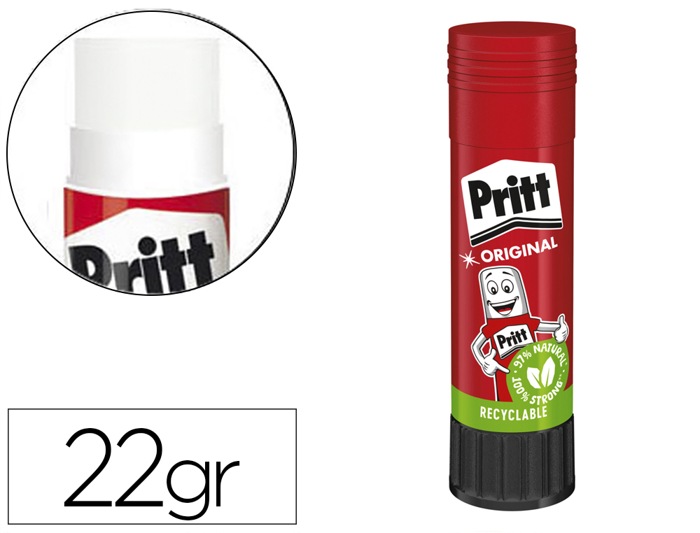 HIVA  PEGAMENTO PRITT EN BARRA 22 GR UNIDAD