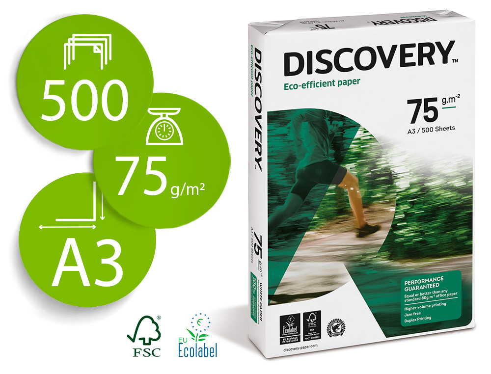 Winner - Pack de 500 folios A4 80 g, papel multiusos para