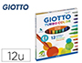 RETOLADOR GIOTTO TURBO COLOR CAIXA DE 12 COLORS RENTABLES AMB PUNTA BLOQUEJADA