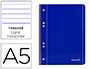 CADERNO ESPIRAL LIDERPAPEL CAPA AZUL 80 F DIN A5 P