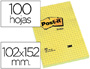 BLOCO DE NOTAS ADESIVAS POST-IT GRANDES QUAD 102X1