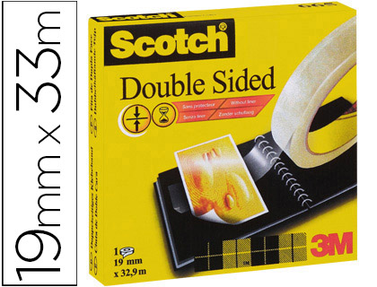 SCOTCH CINTA DOBLE CARA C/ DISPENSADOR 12,7MM X 6M