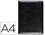 CARPETA PORTAFOLIOS Q-CONNECT SIN CREMALLERA SIN ASAS CON DEPARTAMENTOS INTERIORES COLORNEGRO 320X250 MM