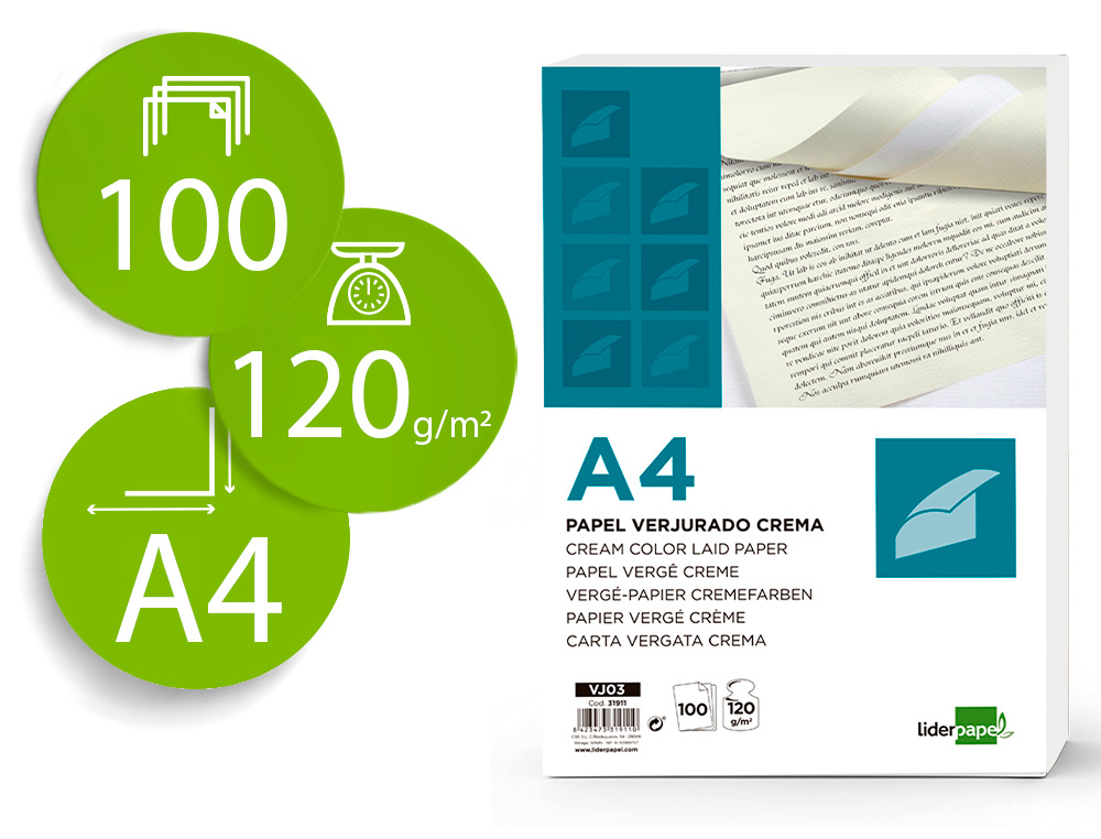 Folios, papel Din A4 de 75 gramos, Pack 500 hojas, económico