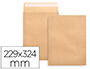 ENVELOPE LIDERPAPEL  BOLSA DIN A4 C4 CASTANHO 229X