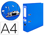 ARXIVADOR DE PALANCA LIDERPAPEL A4 DOCUMENTA FORRAT PVC AMB RADO LLOM 75MM BLAU COMPRESSOR METLLIC