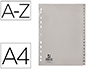 SEPARADOR ALFABTIC Q-CONNECT PLASTIC AZ DIN A4 MULTITALADRE