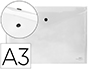 BOLSA PORTA DOCUMENTOS LIDERPAPEL COM MOLA DIN A3 