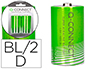 PILA Q-CONNECT ALCALINA D BLISTER DE 2 UNIDADES